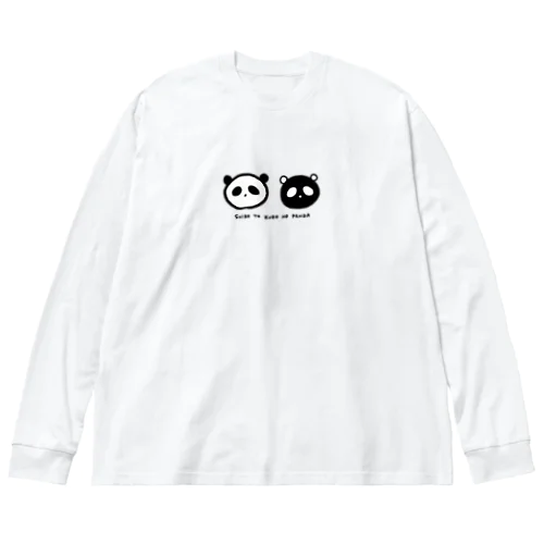 白と黒のパンダ Big Long Sleeve T-Shirt