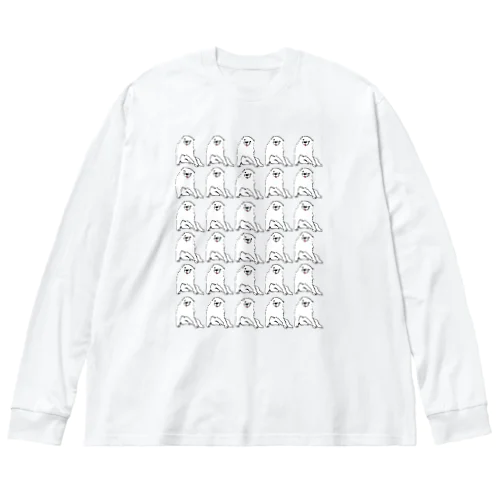 長沢芦雪の「あの犬」シリーズ Big Long Sleeve T-Shirt