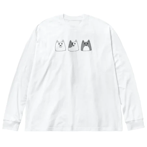 太眉しば犬三兄弟 Big Long Sleeve T-Shirt