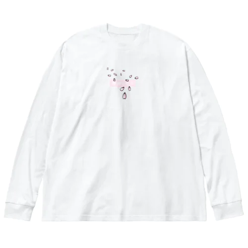 春舞い散る ビッグシルエットロングスリーブTシャツ