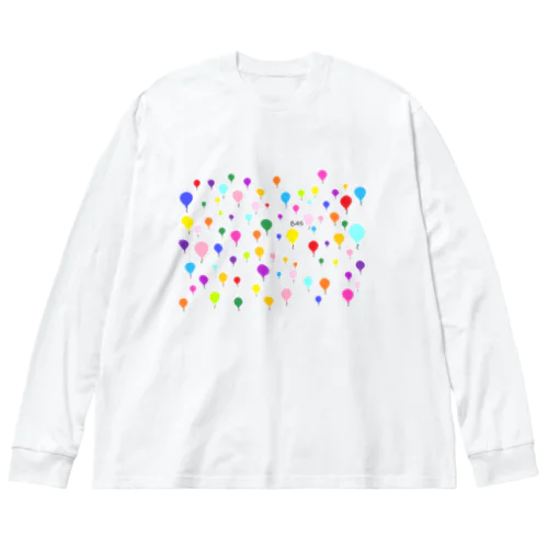 風船風船 루즈핏 롱 슬리브 티셔츠