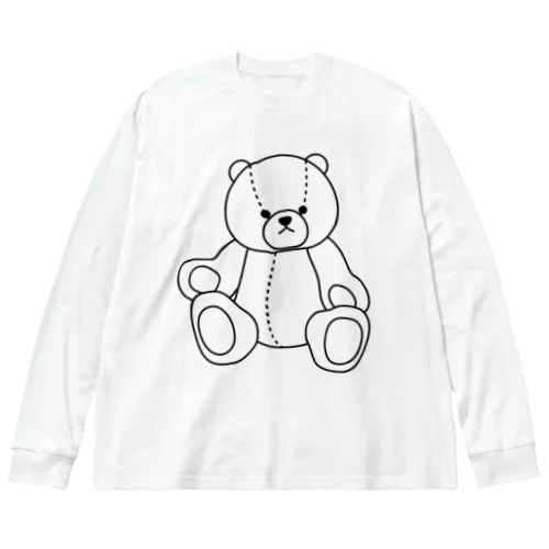 みのくま　くろ Big Long Sleeve T-Shirt