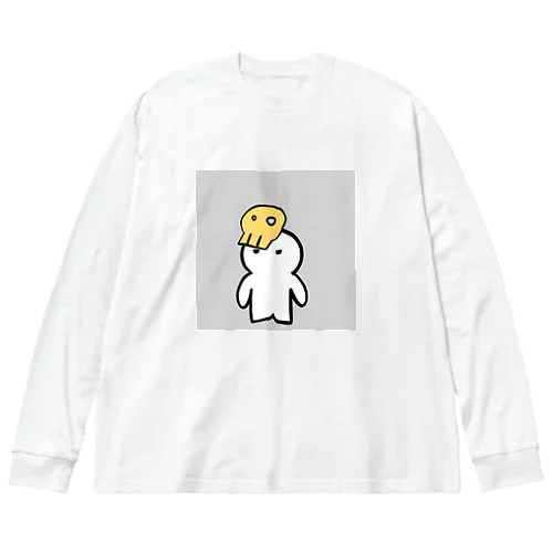 フキゲン骸骨くん Big Long Sleeve T-Shirt