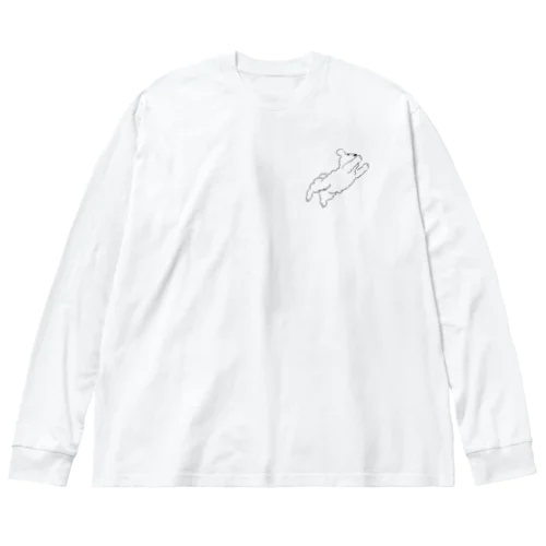 いぬいぬわわんわーん ビッグシルエットロングスリーブTシャツ