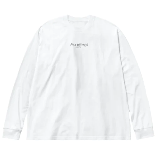 シンプルロゴ＋コラージュアート Big Long Sleeve T-Shirt