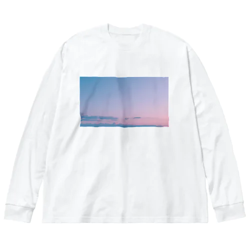 朝焼け 루즈핏 롱 슬리브 티셔츠