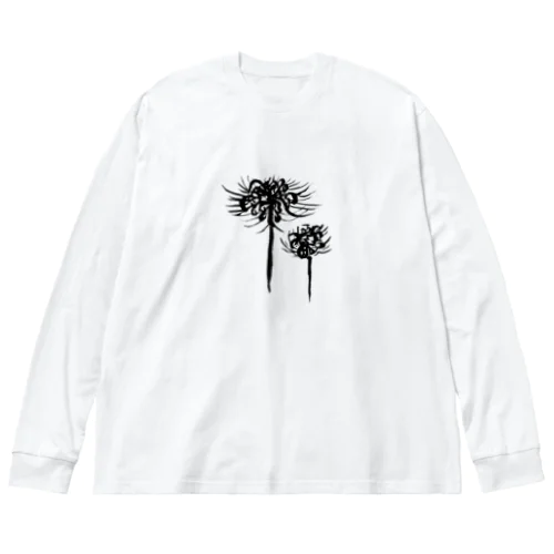 曼珠沙華　黒 ビッグシルエットロングスリーブTシャツ