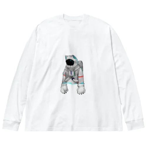 脱力宇宙猫 ビッグシルエットロングスリーブTシャツ