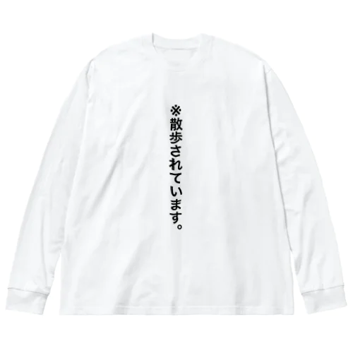 散歩されています ビッグシルエットロングスリーブTシャツ