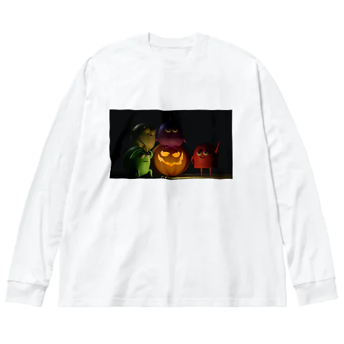 みぎあしぱんぷきん Big Long Sleeve T-Shirt