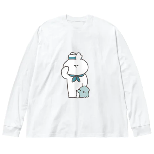 水兵うさちゃん Big Long Sleeve T-Shirt