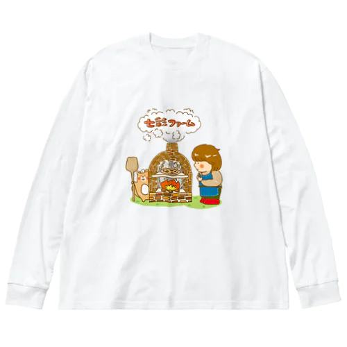 piza ビッグシルエットロングスリーブTシャツ