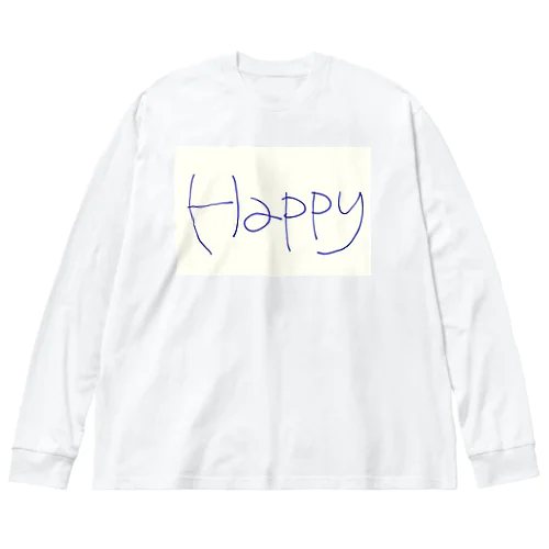 Happy ビッグシルエットロングスリーブTシャツ