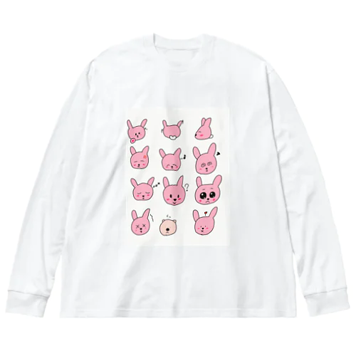 うさぎ時々クマ Big Long Sleeve T-Shirt