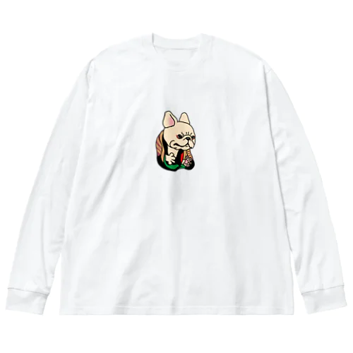 写楽のっぽいフレブル。 ビッグシルエットロングスリーブTシャツ