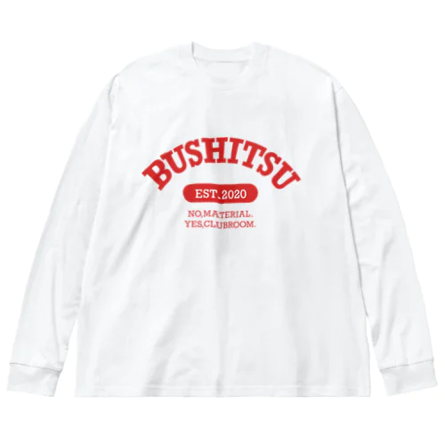 college -N-RED- ビッグシルエットロングスリーブTシャツ