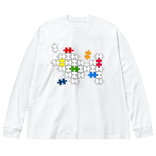 Jigsaw_Puzzle ビッグシルエットロングスリーブTシャツ