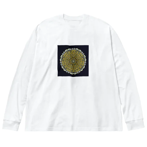 宇宙曼荼羅アート ビッグシルエットロングスリーブTシャツ