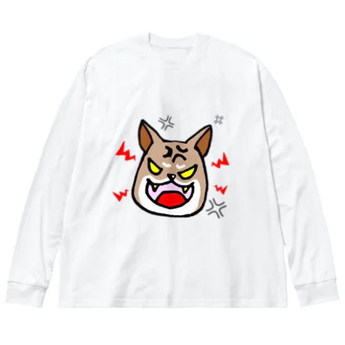 怒れる柴犬さん Big Long Sleeve T-Shirt