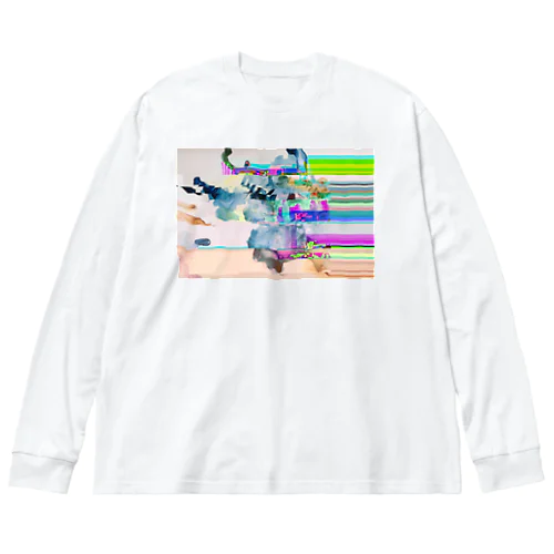 glitch no.1 ビッグシルエットロングスリーブTシャツ