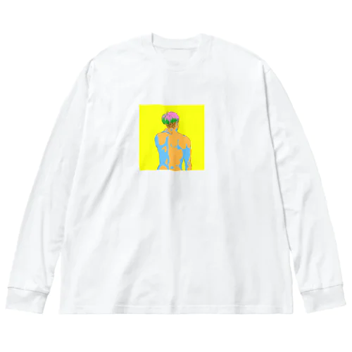 背中 Big Long Sleeve T-Shirt