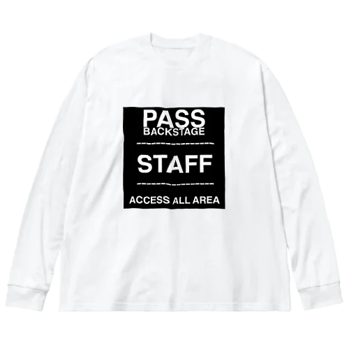 スタッフシリーズ ブラック Big Long Sleeve T-Shirt