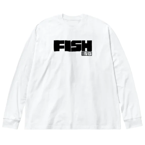 FISHING　釣り　FISH　 ビッグシルエットロングスリーブTシャツ