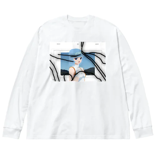 セルルック・ガール（アニメーション紙） Big Long Sleeve T-Shirt