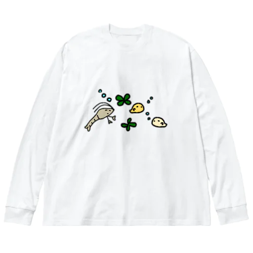 エビとメダカと草 Big Long Sleeve T-Shirt