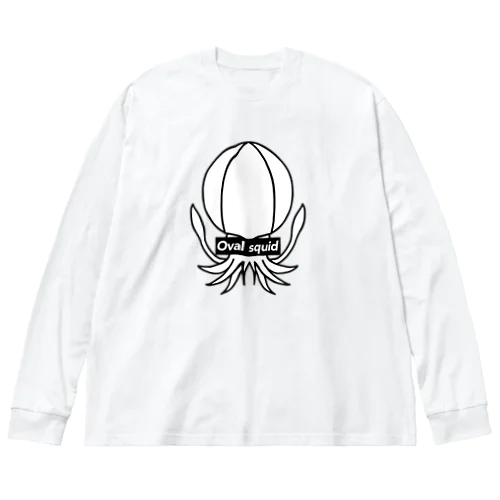 アオリイカ　oval squid ビッグシルエットロングスリーブTシャツ