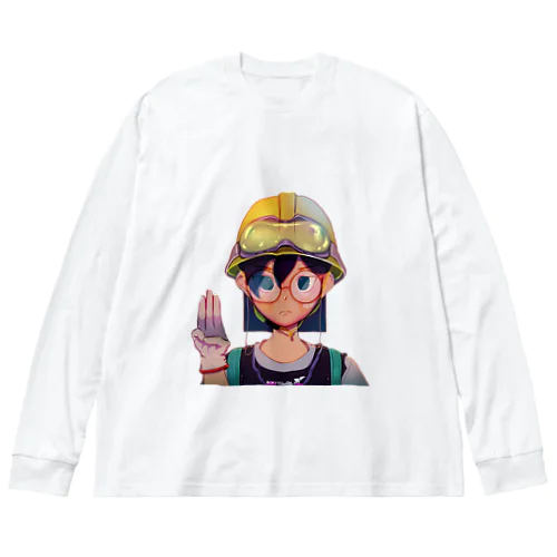 ミャンマー女子の3本指 Big Long Sleeve T-Shirt