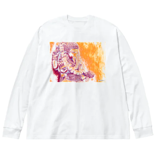 ガネーシャ011 ビッグシルエットロングスリーブTシャツ