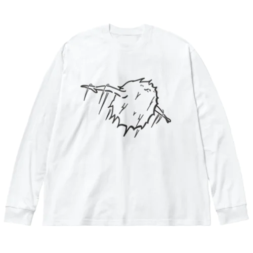 パサラン黒　飛翔 Big Long Sleeve T-Shirt