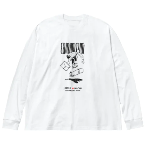 スケボー通勤 2021 ビッグシルエットロングスリーブTシャツ