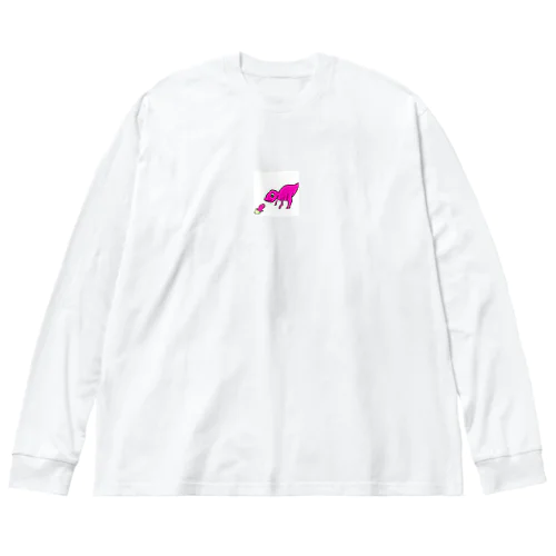 マイアサウラ　恐竜 ビッグシルエットロングスリーブTシャツ