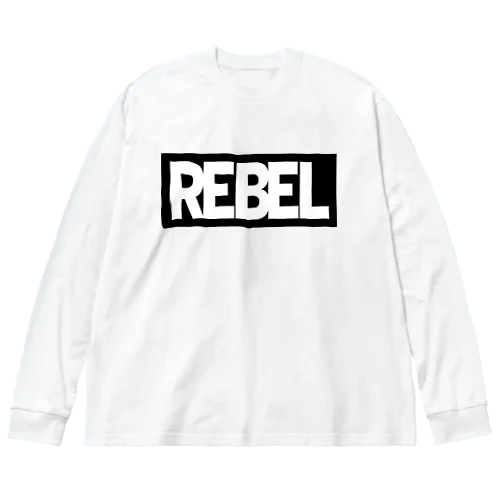 REBEL BLACK ビッグシルエットロングスリーブTシャツ