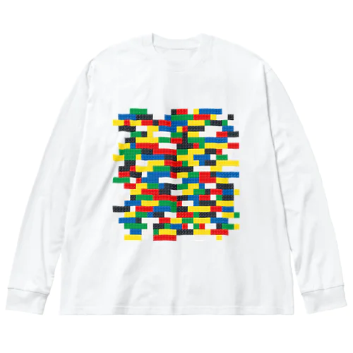 カラフルなブロック Big Long Sleeve T-Shirt