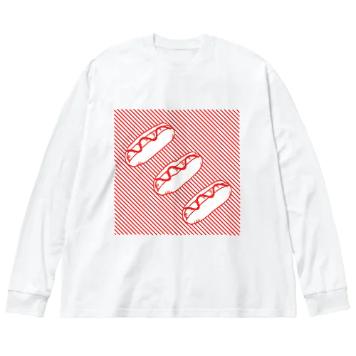 ホットドックヤ Big Long Sleeve T-Shirt