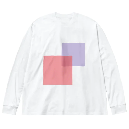 Dot square Big Long Sleeve T-Shirt