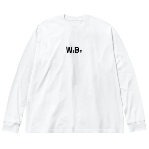 WIDE オフィシャルグッズ　黒文字 ビッグシルエットロングスリーブTシャツ
