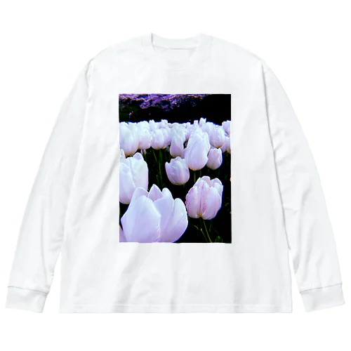 白色のチューリップ Big Long Sleeve T-Shirt