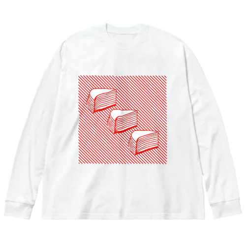 ミルクレープヤ ビッグシルエットロングスリーブTシャツ