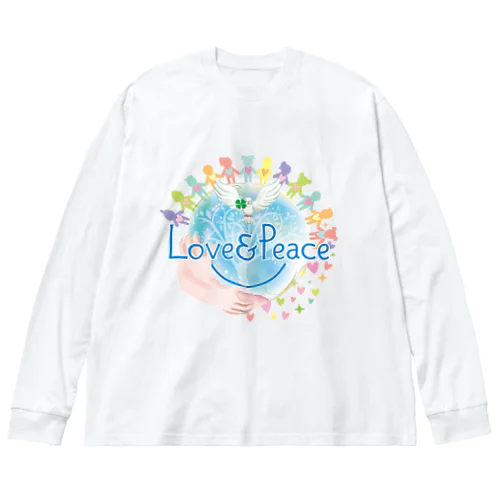 Love＆Peaceキッズ用ロゴ Big Long Sleeve T-Shirt