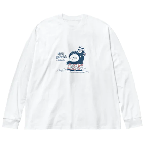 ミニバナナ　ゴリラ親子サーフィン Big Long Sleeve T-Shirt