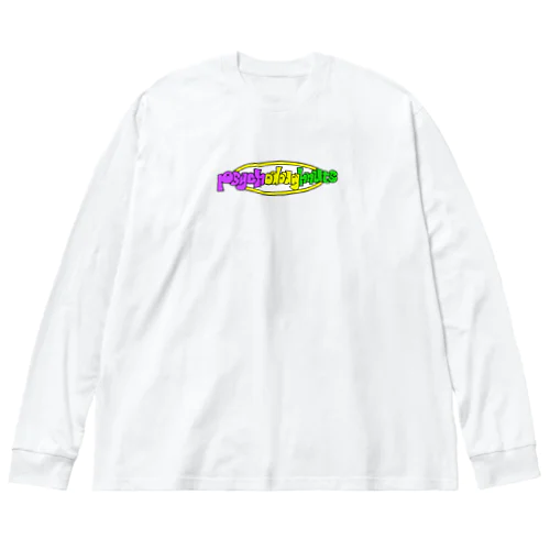 【psychodoughnuts】ロゴ ビッグシルエットロングスリーブTシャツ