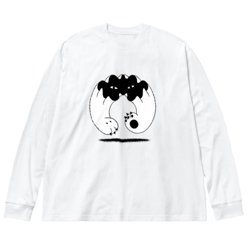 地に足つかず Big Long Sleeve T-Shirt