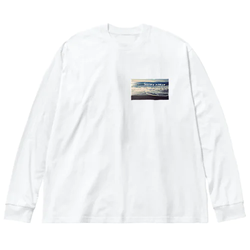 波打ち際 Big Long Sleeve T-Shirt