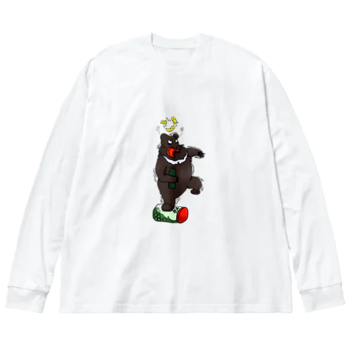 酒乱の熊2solo ビッグシルエットロングスリーブTシャツ