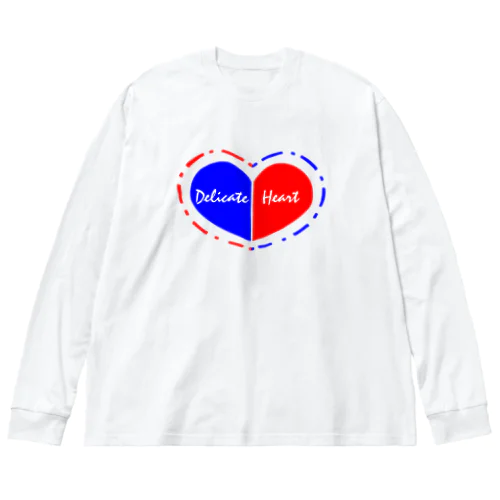 繊細な心臓 Big Long Sleeve T-Shirt