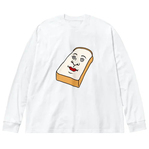 かっこいい二枚目の食パン ビッグシルエットロングスリーブTシャツ